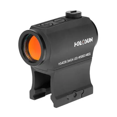 Holosun Micro Red Dot Sight 2 MOA Dot 1/3 Co-Witness Mount Shake Awake HS403B • $139.95