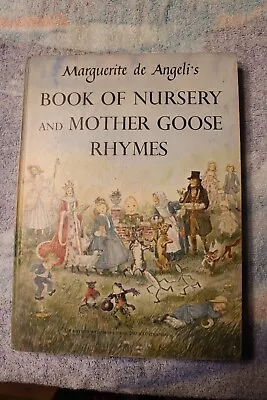 Vintage 1954 Book Of Nursery And Mother Goose Rhymes BIG Hardcover Book • $9.50