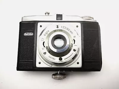 VTG Dacora Camera Digna Achromat 80mm Kamerawerk Germany 1950s Prop Stage Design • £13.99