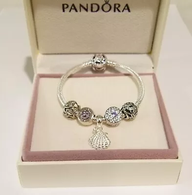 $169 • Buy GENUINE New Pandora Flower Bracelet With Beads & Charms* Easter Promo