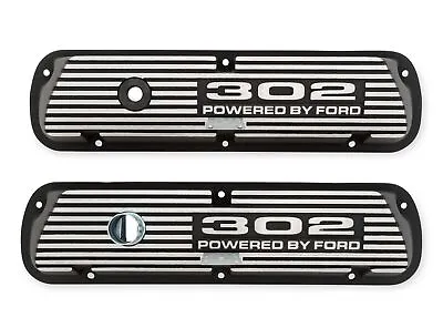 Scott Drake 6A582-302 Aluminum Valve Covers 302 Powered By Ford Logo • $195.95