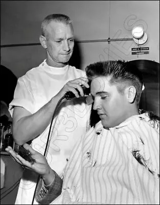 Elvis Presley Photo 11X14 - Army Haircut 1958 King Rock & Roll #2 • $12.95