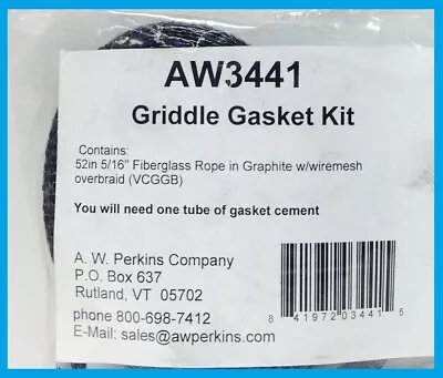 £10.53 • Buy AW 3441 Griddle Mesh Replacement Gasket Vermont Castings 5/16  VCGGB FREE SHIP!