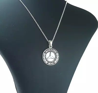 Mercedes Necklace / 925 Silver Handmade  • $64.97