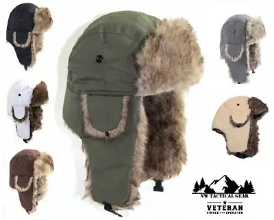 Aviator Ushanka Winter Faux Fur  Cap Ski Warm Trapper Hat With Ear-Flaps • $9.99