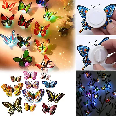 3D Butterfly Wall Light DIY Removable Decal Stickers Home Room Nursery Art Decor • $16.49