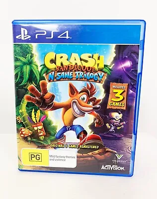 Sony Playstation 4 Crash Bandicoot N. Sane Trilogy Game R4 PAL AU/NZ • $37.95