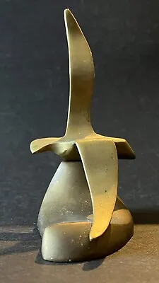 Mid Century Modern Brass Seagull In Flight Sculpture In Style Of C. Jere • $45