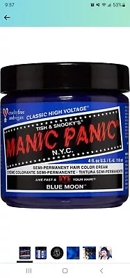 Manic Panic Semi-Permanent Hair Color Dye Cream 4oz (41 Blue Moon) • $10.80