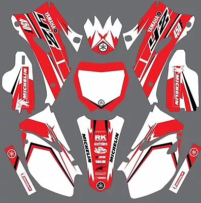 Graphics For Yamaha YZ 450F YZ450F 2006 2007 2008 2009 Decals Red Black White • $97