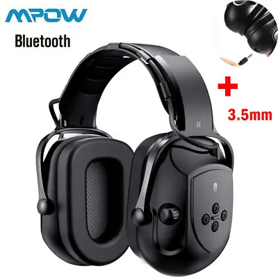 MPOW Professional Shooting Ear Defenders Headphones Protection Wireless Earmuffs • £32.99