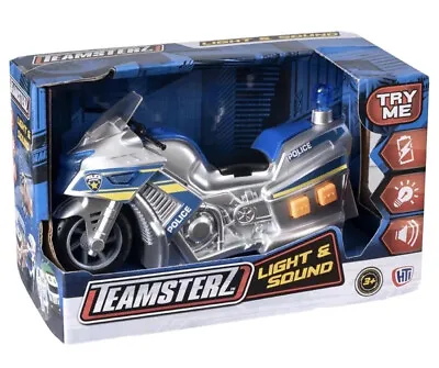 Police Motorbike Battery Powered Light & Sound Toy Emergency Service Teamsterz • £11.95