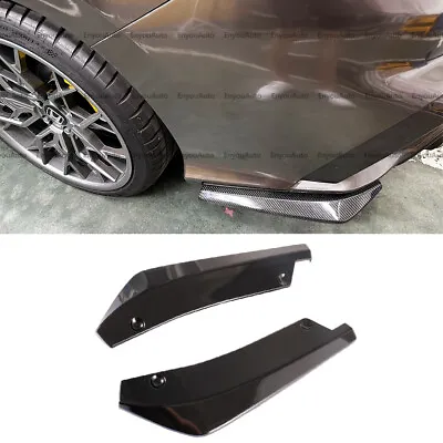 For Honda Civic SI Sedan Coupe Rear Bumper Lip Splitter Diffuser Glossy Black • $8.54