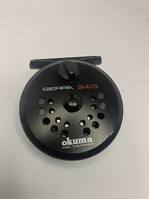 Okuma - Sierra S4/5 Fly Fishing Reel “Feel The Power” Vintage Fly Reel W/Line • $24.99