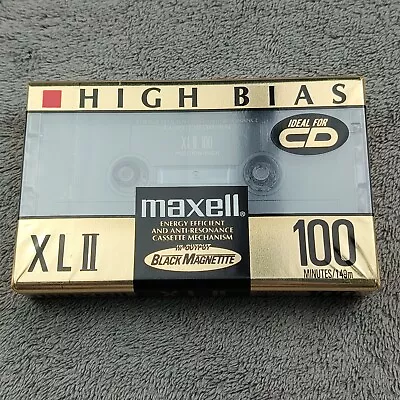 MAXELL XL II 100 Minute Audio Cassette Tape New Sealed Type II High CrO2 Japan • $6.99