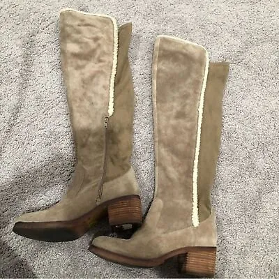 Vince Camuto VP Shianne Tan Over The Knee Suede Boots Size 9 • $60