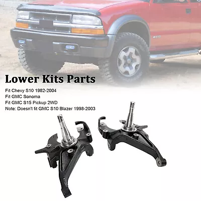 2  Drop Front Spindles Fit Chevy S10 82-2004 Fit GMC S15 Sonoma Lowering Kit US • $129.89