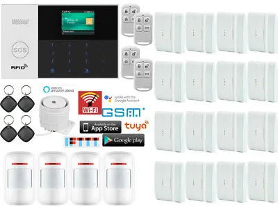 R50 Tuya WIFI Internet APP GSM GPRS Wireless Home Security Alarm Burglar System • $142.49