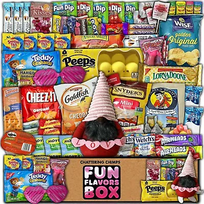 Valentine’s Candy Gift Box Snack Care Package 80 Ct Variety Pack Candy Gnome • $59.99