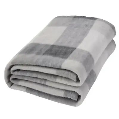 £6.99 • Buy Dreamscene Tartan Check Throw Over Bed Warm Soft Blanket, Grey - 120 X 150 Cm