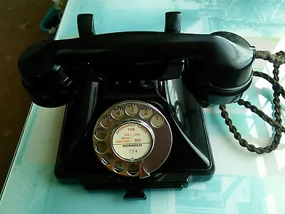 £121.50 • Buy GPO Vintage Art Deco Bakelite 232 Telephone 1940's. Super Condition.