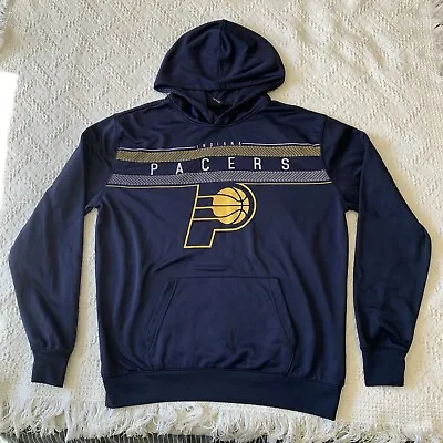 Indiana Pacers Sweatshirt Mens Large Hoodie NBA Ultra Game Blue Pullover • $17.90