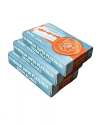 Merkur Platinum Double Edge Razor Shaving Blades For Safety Razors - 30 Blades • $22.50