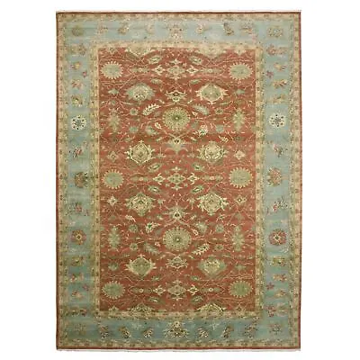 9'10 X15'4  Red Antiqued 250 KPSI Wool Hand Knotted Oversized Rug G75228 • $5179.14