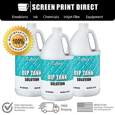 $170.14 • Buy Ecotex® Dip Tank Solution - 2 In 1 Emulsion & Ink Remover For Screen Printing 