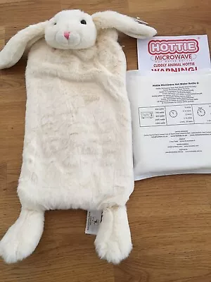 Hotties Plush White Bunny PyjamaBed & Body Warmer Microwavable Hot Water Bottle • £22