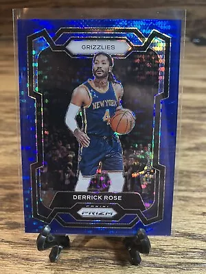 2023-24 Panini Prizm DERRICK ROSE Blue Seismic 89/99 #272 Memphis Grizzlies • $9.99