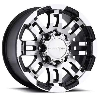 One 17x8.5 Vision 375 Warrior 6x135 25 Black Machined Wheel Rim 87.1 • $167