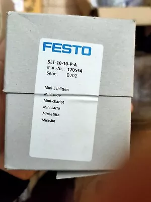 1PC FESTO SLT-10-10-P-A 170554 Mini Cylinder SLT1010PA New Expedited Shipping • $249.20