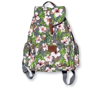 Victoria's Secret PINK WILD TROPICAL FLORAL Large Backpack NEW RARE • $136.40