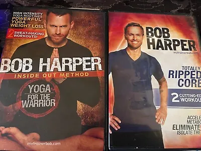 £7 • Buy 2 Bob Harper DVDs Totally Ripped Core / Inside Out Yoga For Warrior DVDs