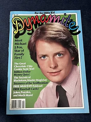 1984 Dynamite Magazine - #118 Michael J. Fox - Baseball Cards - MASH Poster 10 • $8