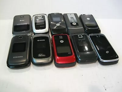 (LOT OF 10) Good Condition Cell Phones Multiple Brands FAST SHIPPING! • $72.95