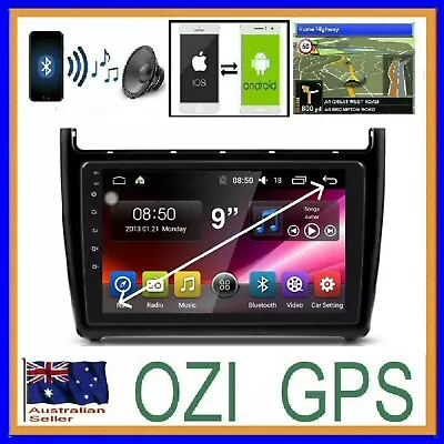 Vw Polo 2010-14 Gps Wireless Apple Carplay Android Auto Camera Dvr Dab Tpms 4x4 • $314.14