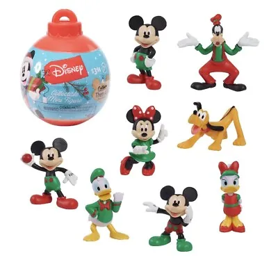 Disney Mickey Mouse & Friends Holiday Mini Figure Capsule Kids Toys For Ages 3+ • $3.98