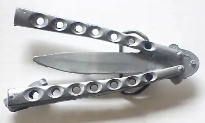 Cast Pewter Butterfly Knife Novelty Belt Buckle Mobtown New! • $13.95