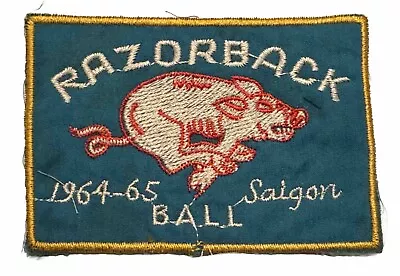 Vietnam War Patch Razorback Ball 1964-65 Saigon Assault  Helicopter Military Vtg • $17.99