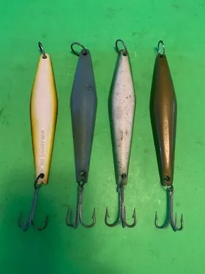 Set Of 4 Vintage Jigs Including 2 Starman Candy Bar 200h 1 Ss Candyman & 1 Proto • $74.95