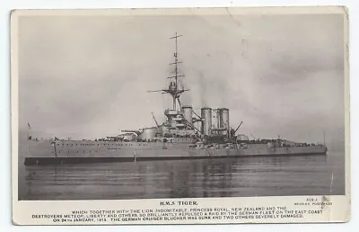 £10 • Buy HMS TIGER Battlecruiser Royal Navy Unused RP PC