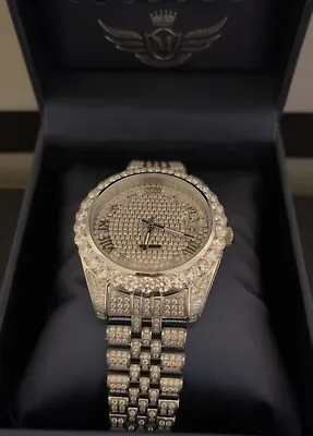 Masterpiece Diamond Watch!! Fully Iced Out Stainless Steel!! MSRP $2290!! • $1500