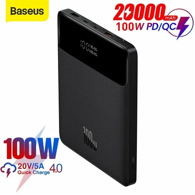 $95.99 • Buy Baseus 100W Power Bank 20000mAh USB PD Fast Charging Powerbank External Battery
