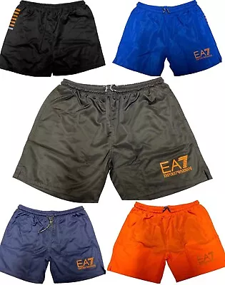 Emporio Armani Ea7 Stylist Premium Quality Gold Logo Swim Shorts • £18.99