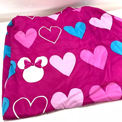 Vintage Disney Minnie Mouse Twin Fitted Sheet Pink • $11.99