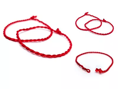 2 X Handmade Kabbalah 7 Knots Red String Adjustable Bracelet LUCK  PROTECTION UK • £2.29