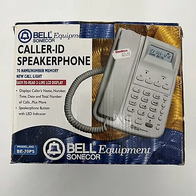 $19.95 • Buy Bell Equipment Sonecor Caller ID Landline Telephone Handset BE-70PS NOT TESTED