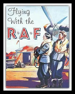 £6.99 • Buy Flying With The Raf Royal Air Force Recruitment Metal Poster Plaque Sign 189